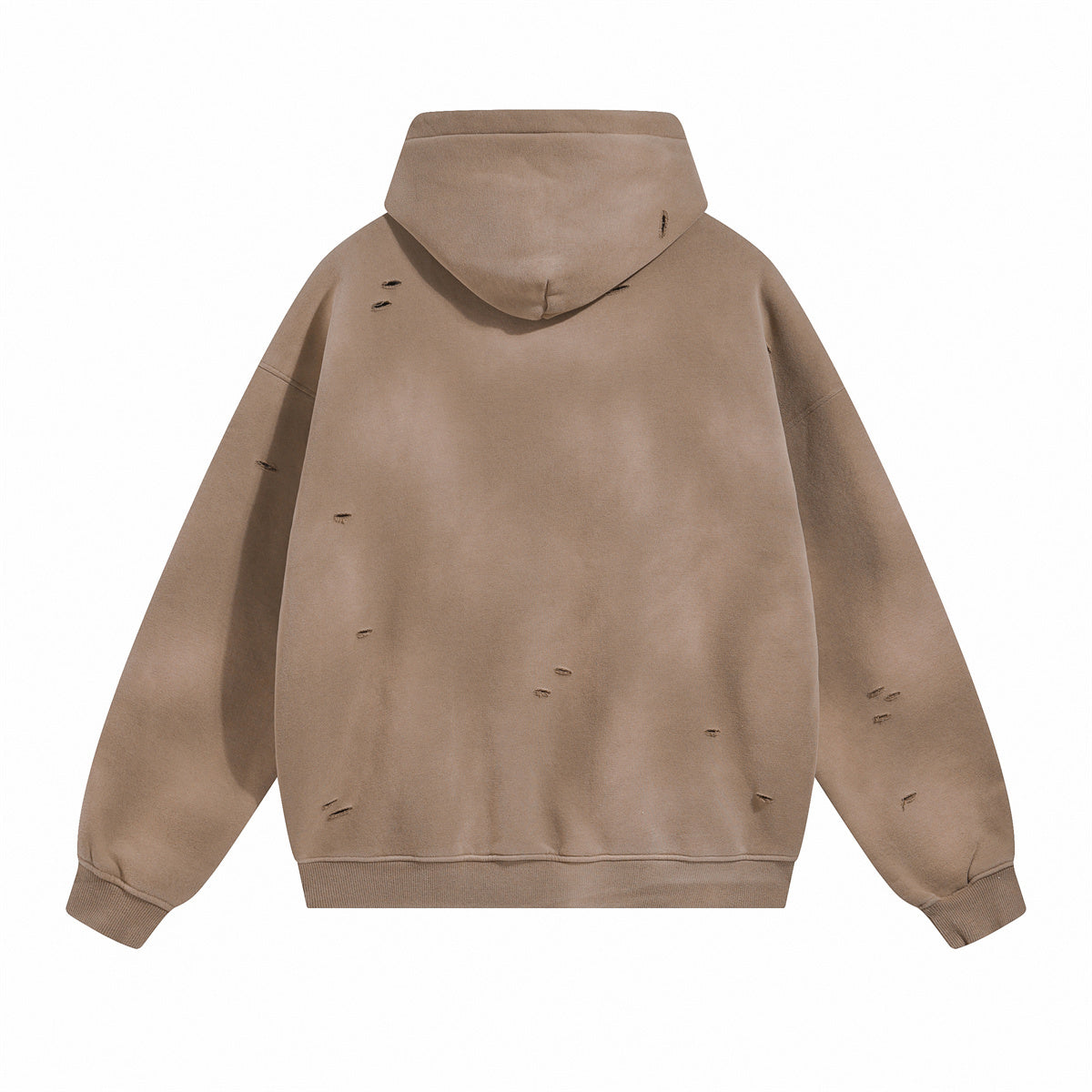 Rips Soft Fleece Lined Distressed Pullover Hoodie