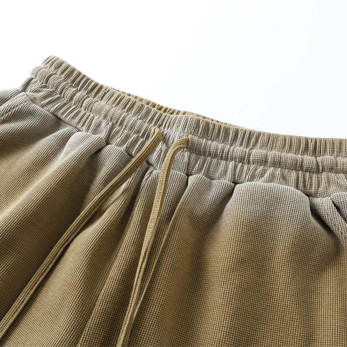 Ombre Color Drawstring Casual Lounge Elastic Waist Shorts