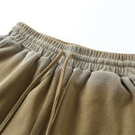 Ombre Color Drawstring Casual Lounge Elastic Waist Shorts