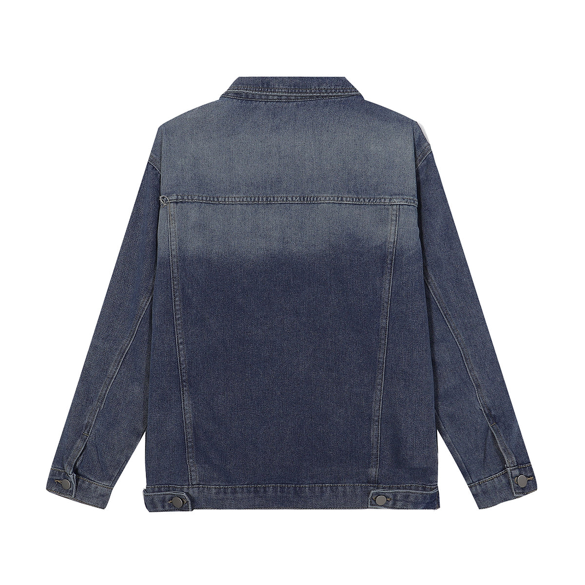 Butterfly Embroidery Denim Trucker Jacket