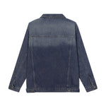 Butterfly Embroidery Denim Trucker Jacket