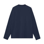 Solid Long-Sleeve Cotton T-Shirt 270gsm