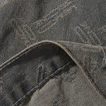 Relaxed Jacquard Denim Trucker Jacket