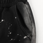 Casual Loose Fit Paint Splatter Elastic Waist Sweatpants