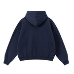 Soft Cotton Fleece Zip Up Hoodie Kangaroo Pockets
