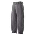 Vintage Wash Distressed Barrel Leg Pants