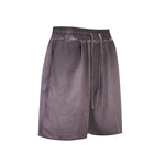 Reverse-Dyed Distressed Raw Edge Shorts
