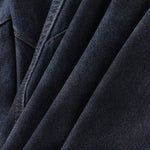 Faded Wash Panel Stitching Barrel-Leg Jeans