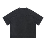 Vintage Washed Patchwork Cotton Tee 285gsm