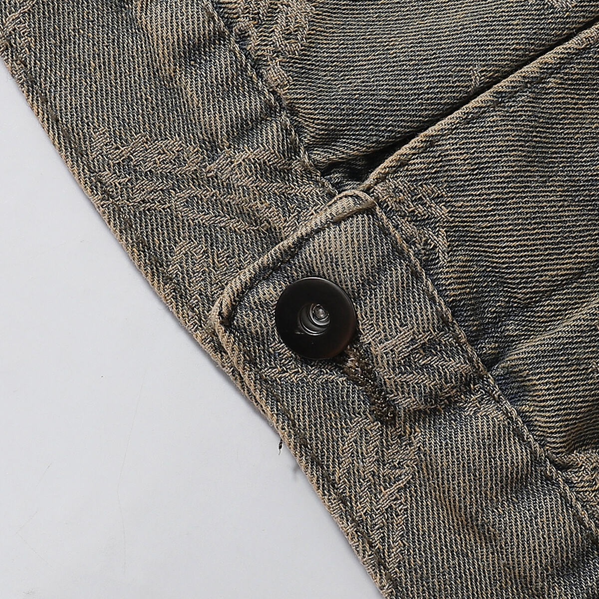 Relaxed Jacquard Denim Trucker Jacket