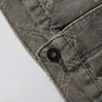 Relaxed Jacquard Denim Trucker Jacket