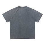 Stone-Washed Raw-Edge T-Shirt 270gsm