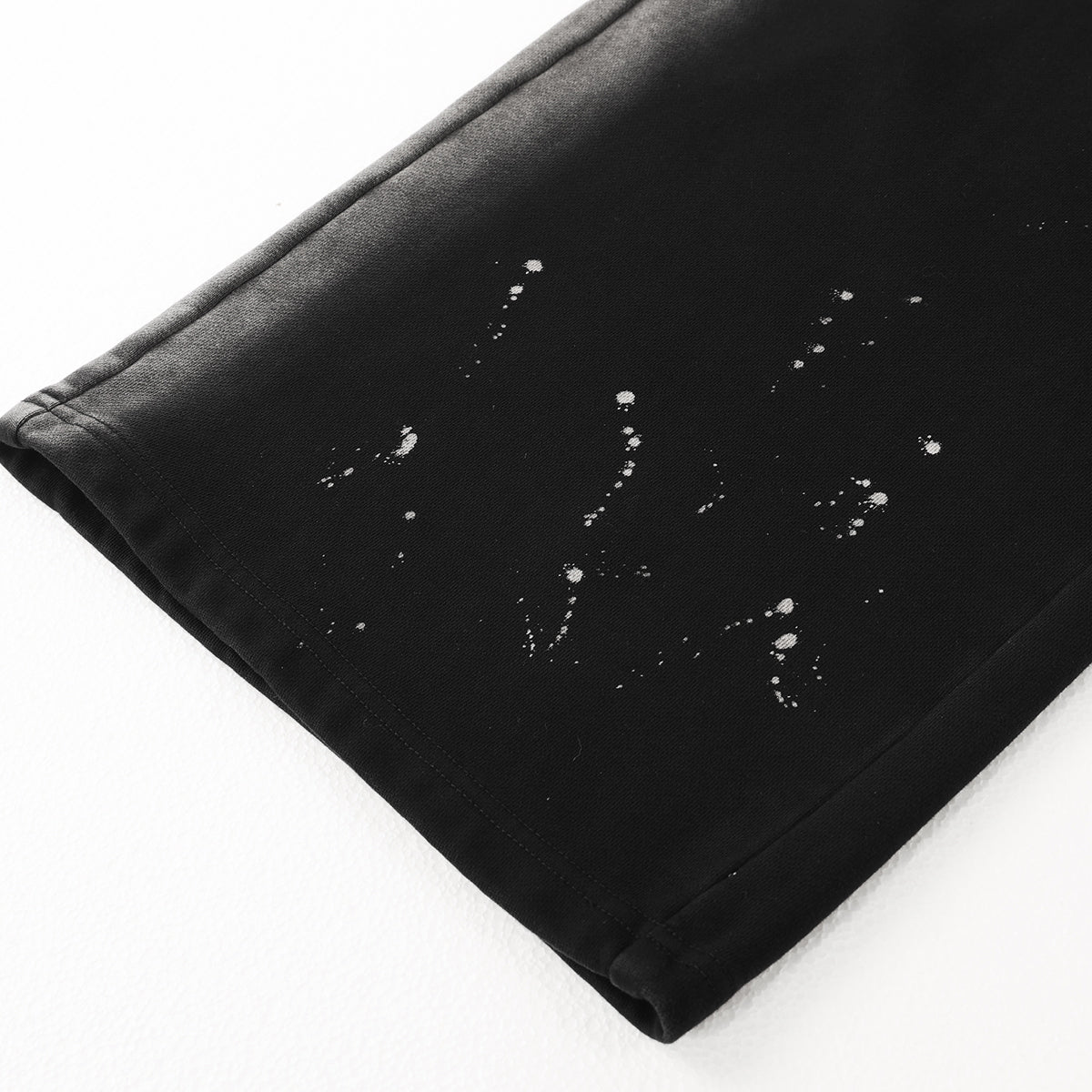 Casual Loose Fit Paint Splatter Elastic Waist Sweatpants