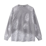 Gray Loose Fit Painted Cotton Sweatshirt