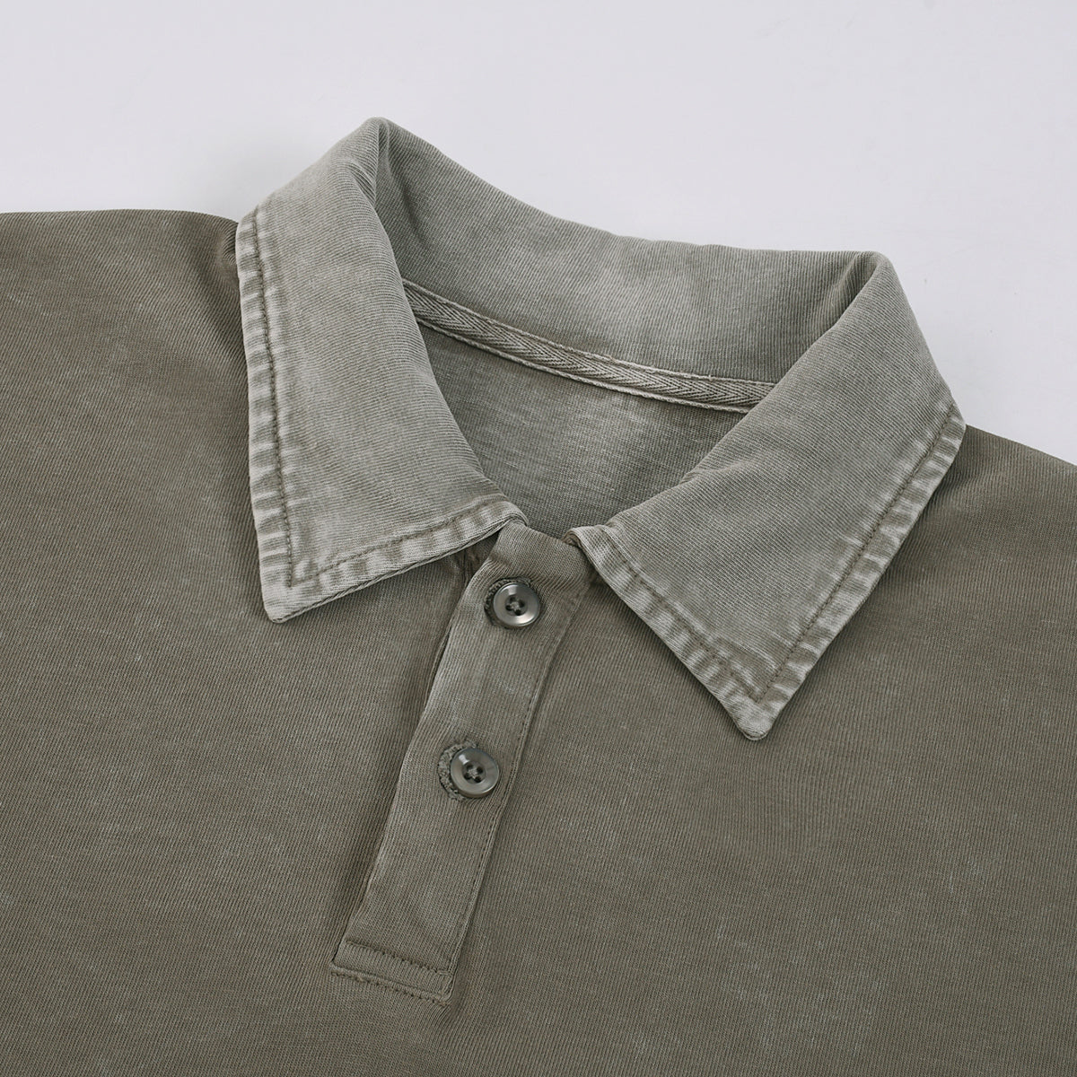 Heavyweight Reverse-Dyed Polo Shirt 320gsm