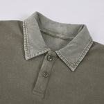 Heavyweight Reverse-Dyed Polo Shirt 320gsm