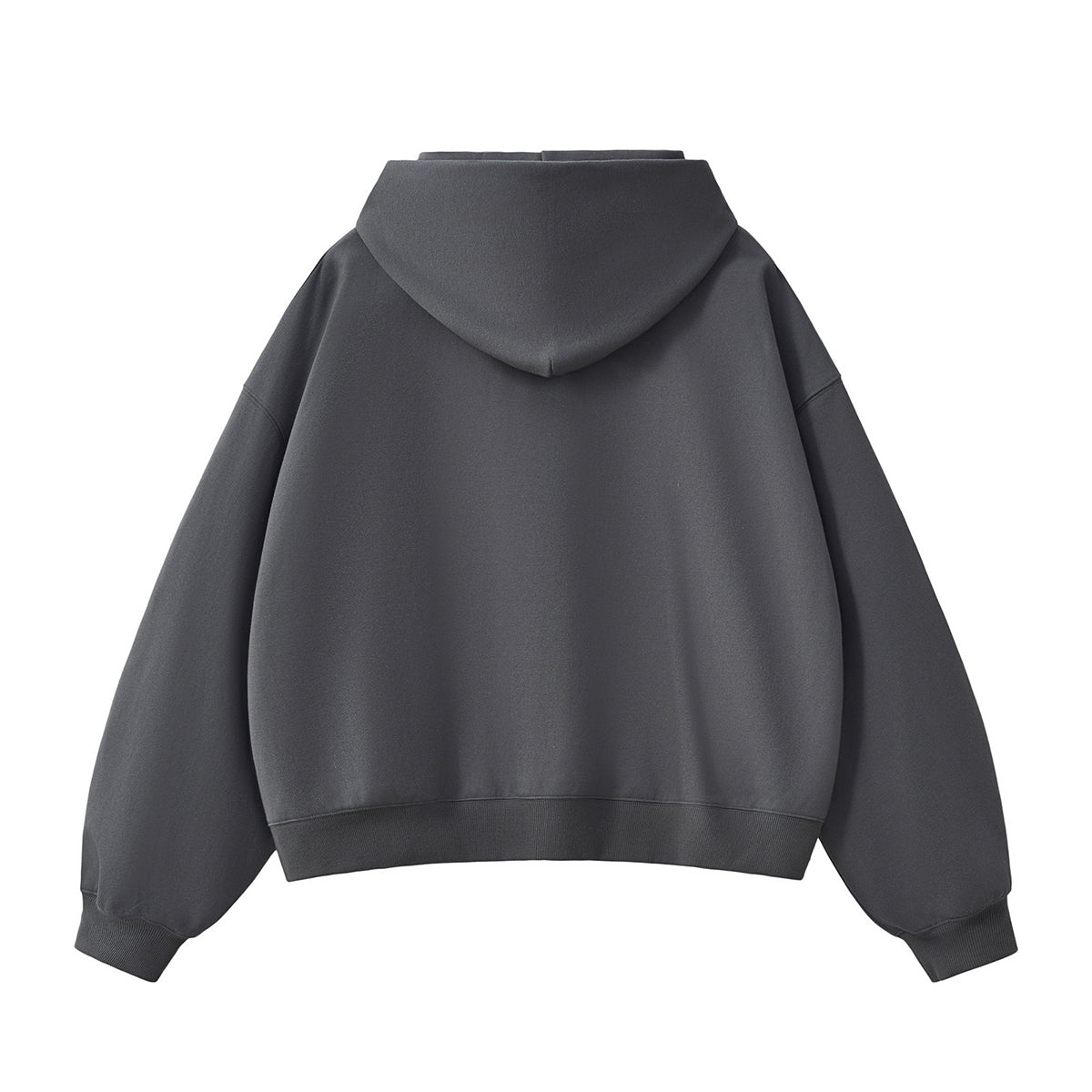 Solid Color Heavyweight Boxy Fit Hoodie