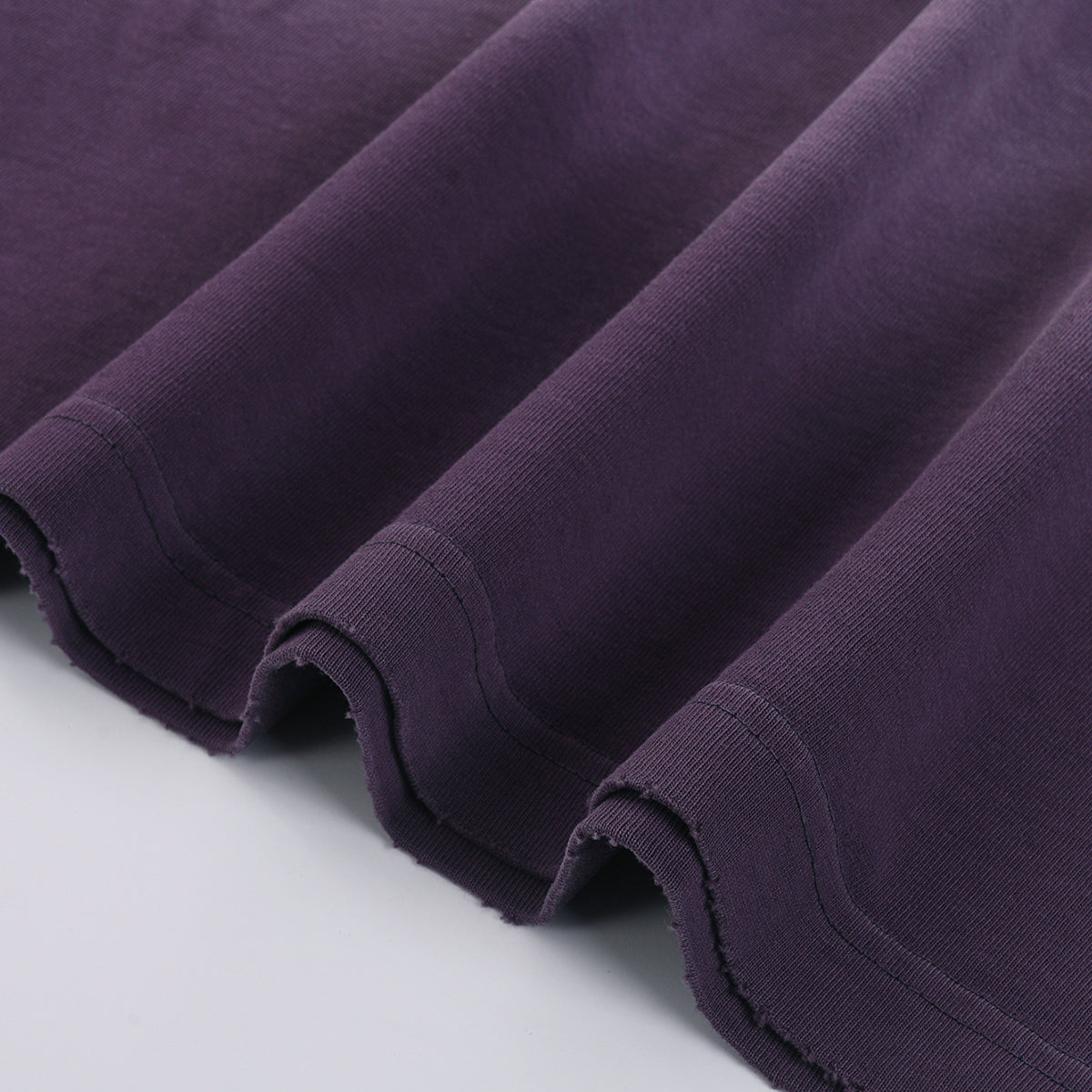 Gradient-Fade Distressed Edge Cotton Tee 260gsm