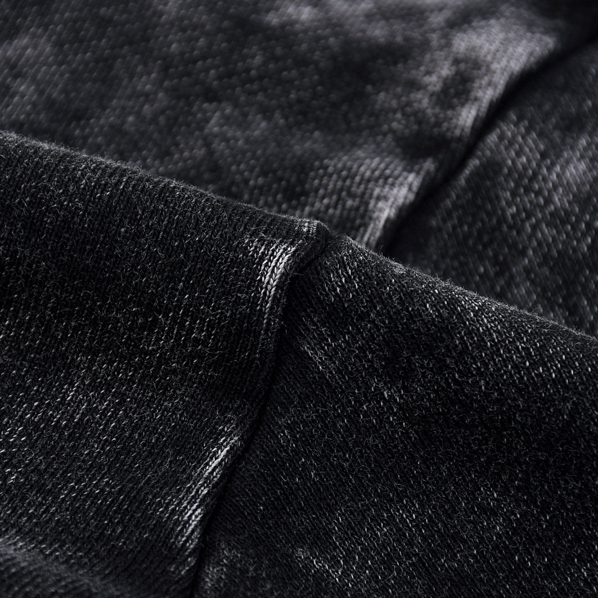 Stone-Washed Distressed Loose-Fit Sweatshirt