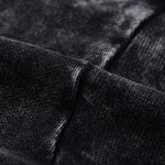 Stone-Washed Distressed Loose-Fit Sweatshirt