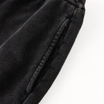 Stone-Wash Side Seam Distressed Sweatpants