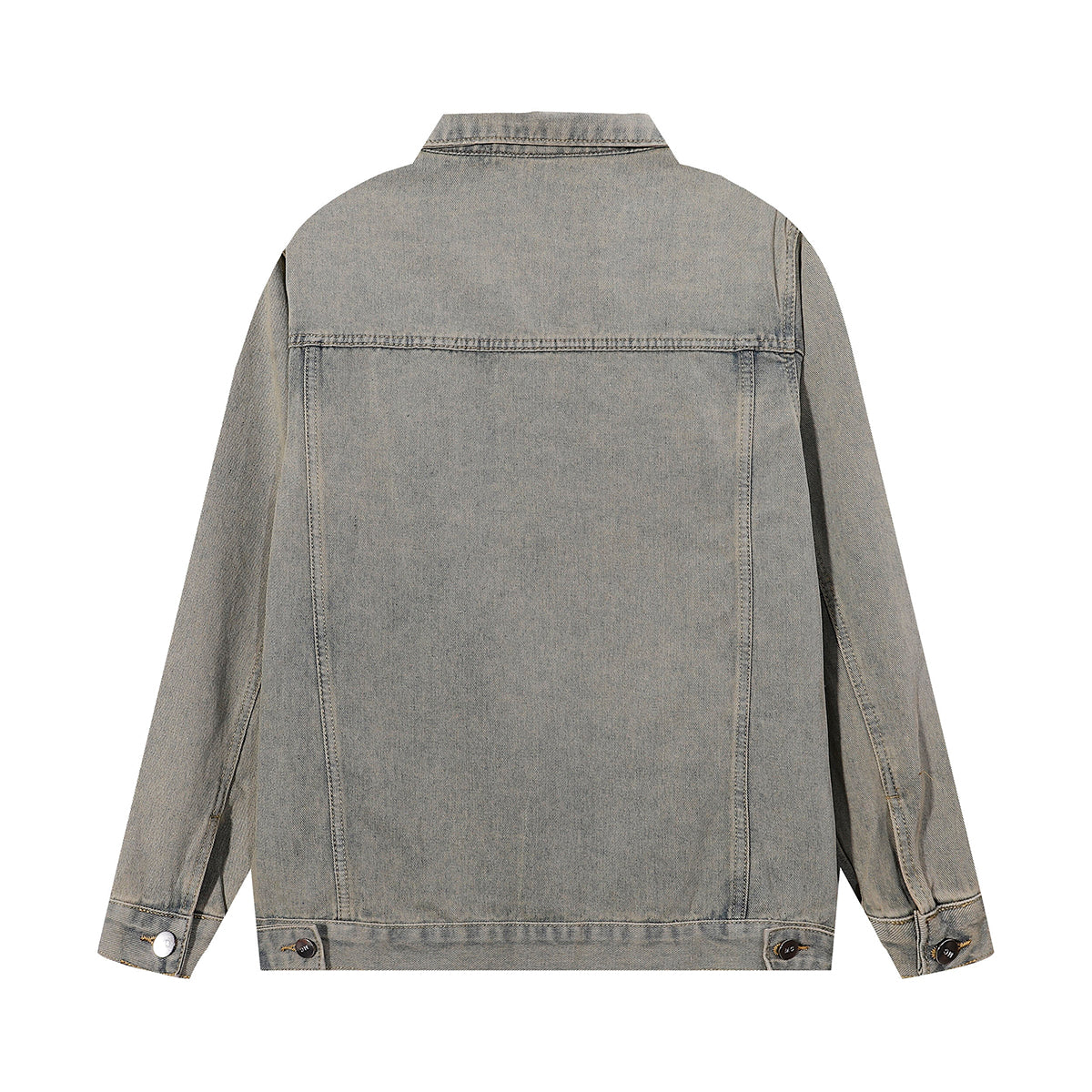 Relaxed Washed Denim Trucker Jacket