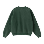 Crew Neck Mock Two-Layer Fleece Sweatshirt