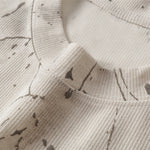 Gradient Jacquard Crack Distressed Statement Tee