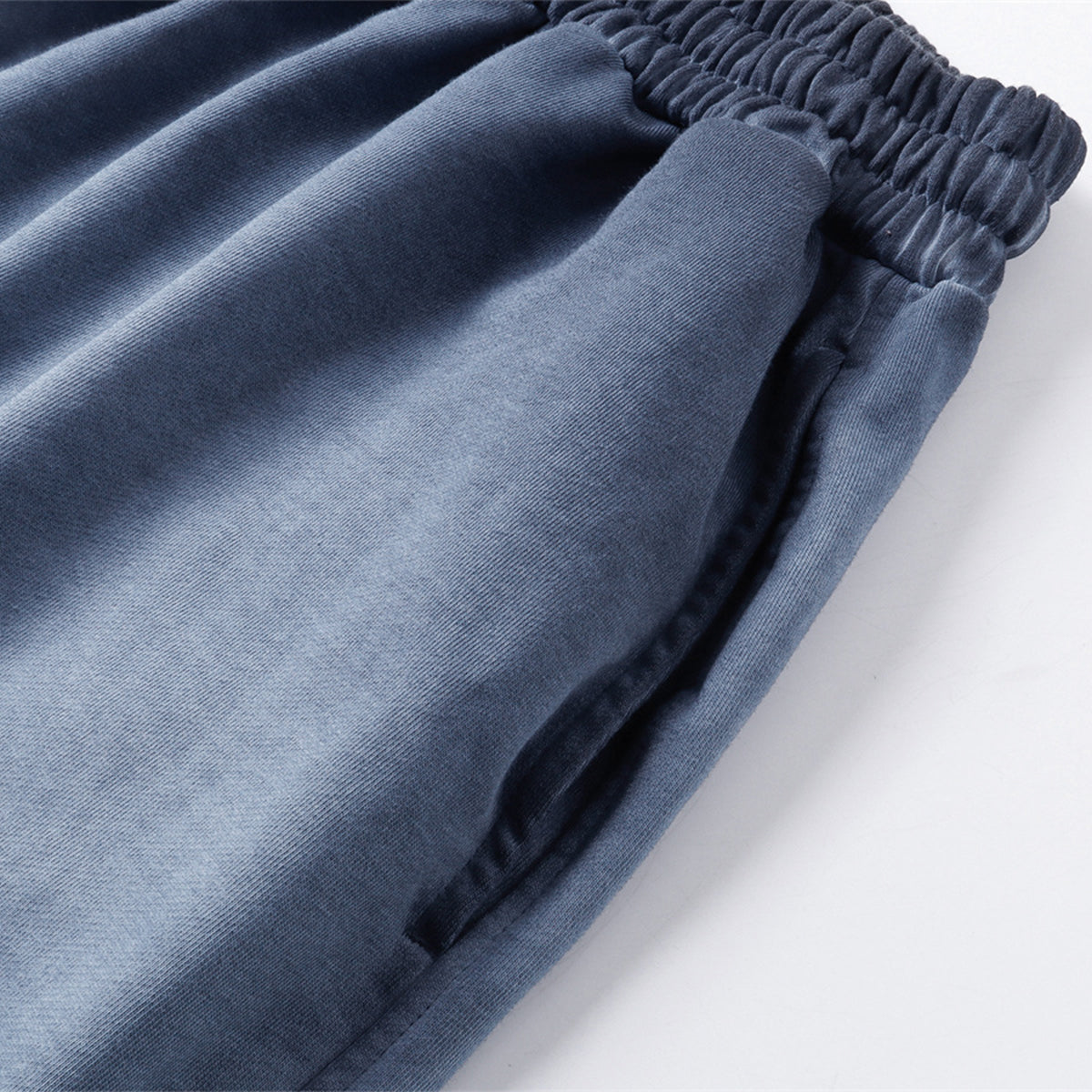 Reverse-Dyed Distressed Raw Edge Shorts