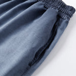 Reverse-Dyed Distressed Raw Edge Shorts