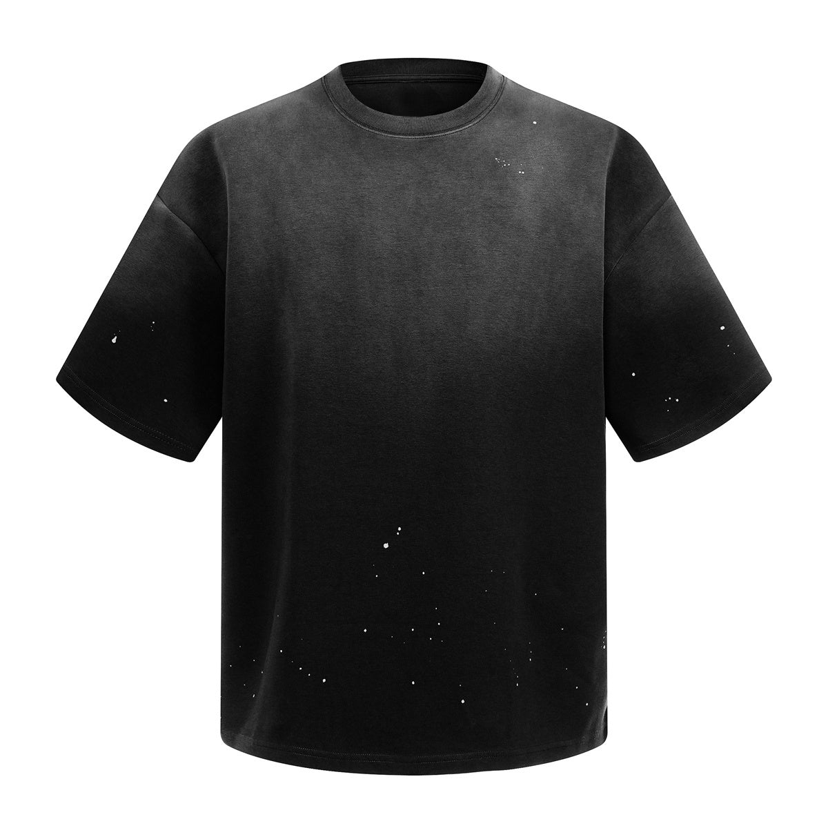 Splatter Dye Washed Distressed Air Mamba Cotton Tee