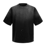 Splatter Dye Washed Distressed Air Mamba Cotton Tee