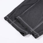 Heavy Wash Vintage Distressed Mesh Straight Pants