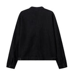 Zip-Up Baggy Denim Jacket