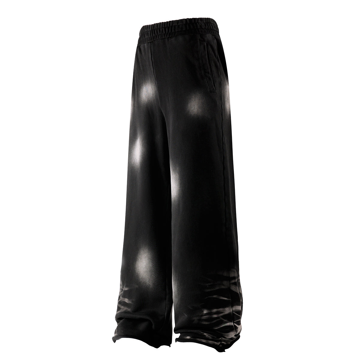 Distressed Spray-Paint Vintage Inspired Cuffed Sweatpants