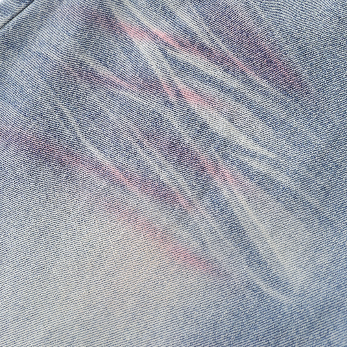 Tie-Dyed Raw Hem Ripped Bermuda Shorts