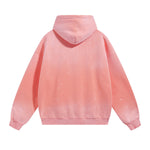 Destroyed Oversized Acid Wash Bleach Splatter Hoodie