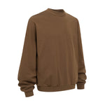 Brushed Fleece Soft Crewneck Pullover Sweatshirt