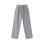 Raw Edge Straight Leg Fleece Sweatpants