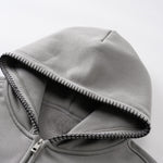 Special Stitch Bound Seam Zip Up Hoodie