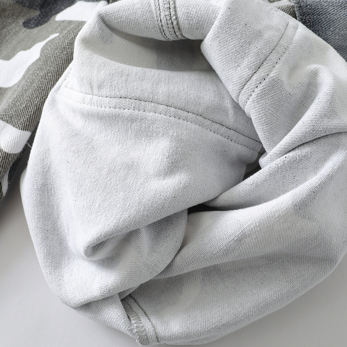 Straight Leg Camo Cargo Bermuda Shorts