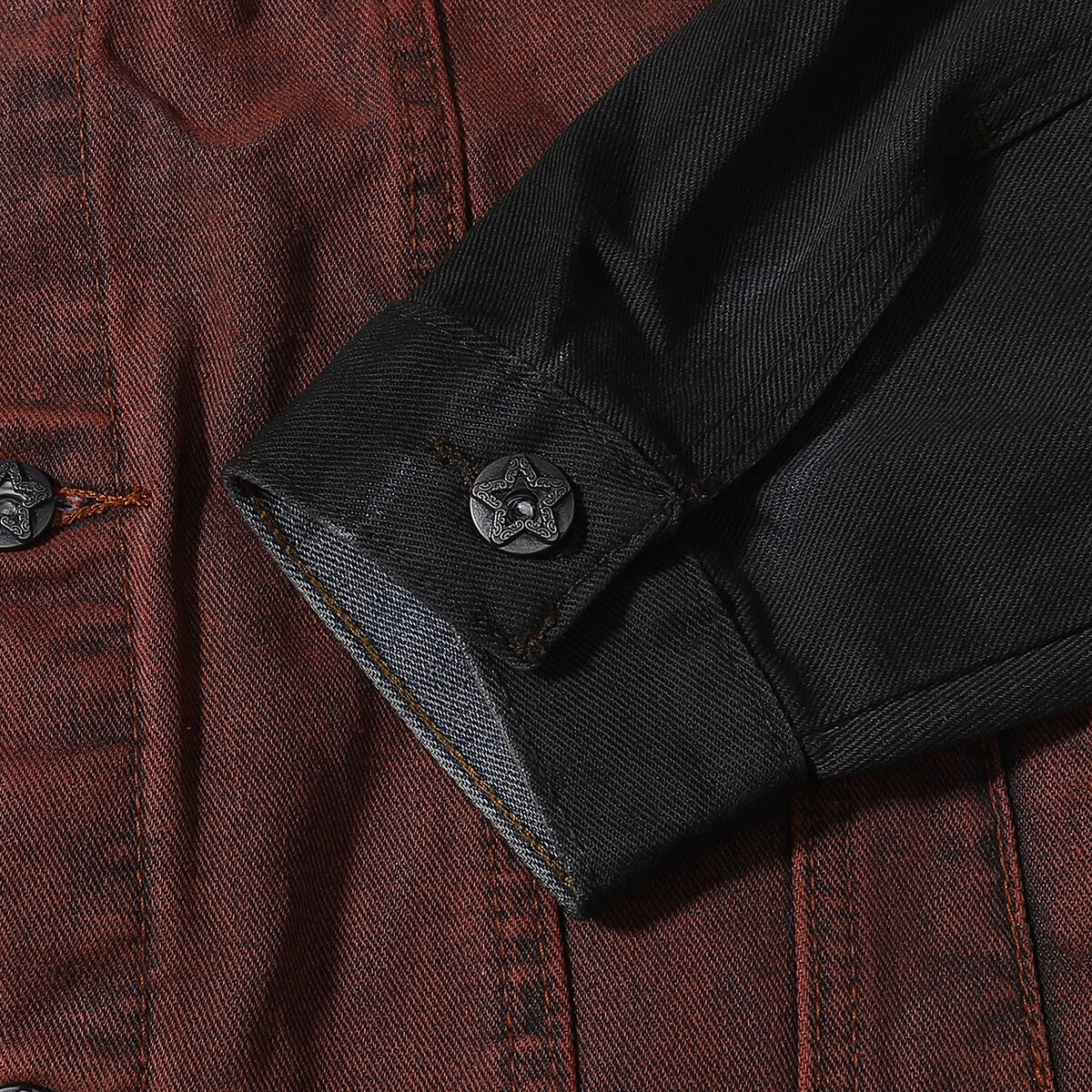 Ombre Spray-Dyed Denim Jacket