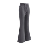 Low-Rise Washed Fleece Flare Sweatpants
