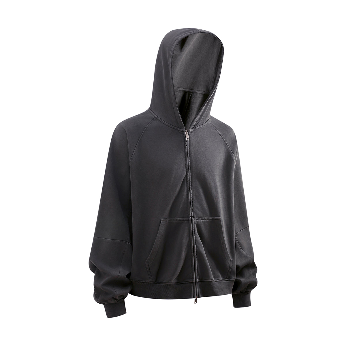 Heavyweight Washed Cotton Boxy Hoodie