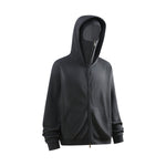 Unisex Full-Zip Fleece Layered Hood Hoodie