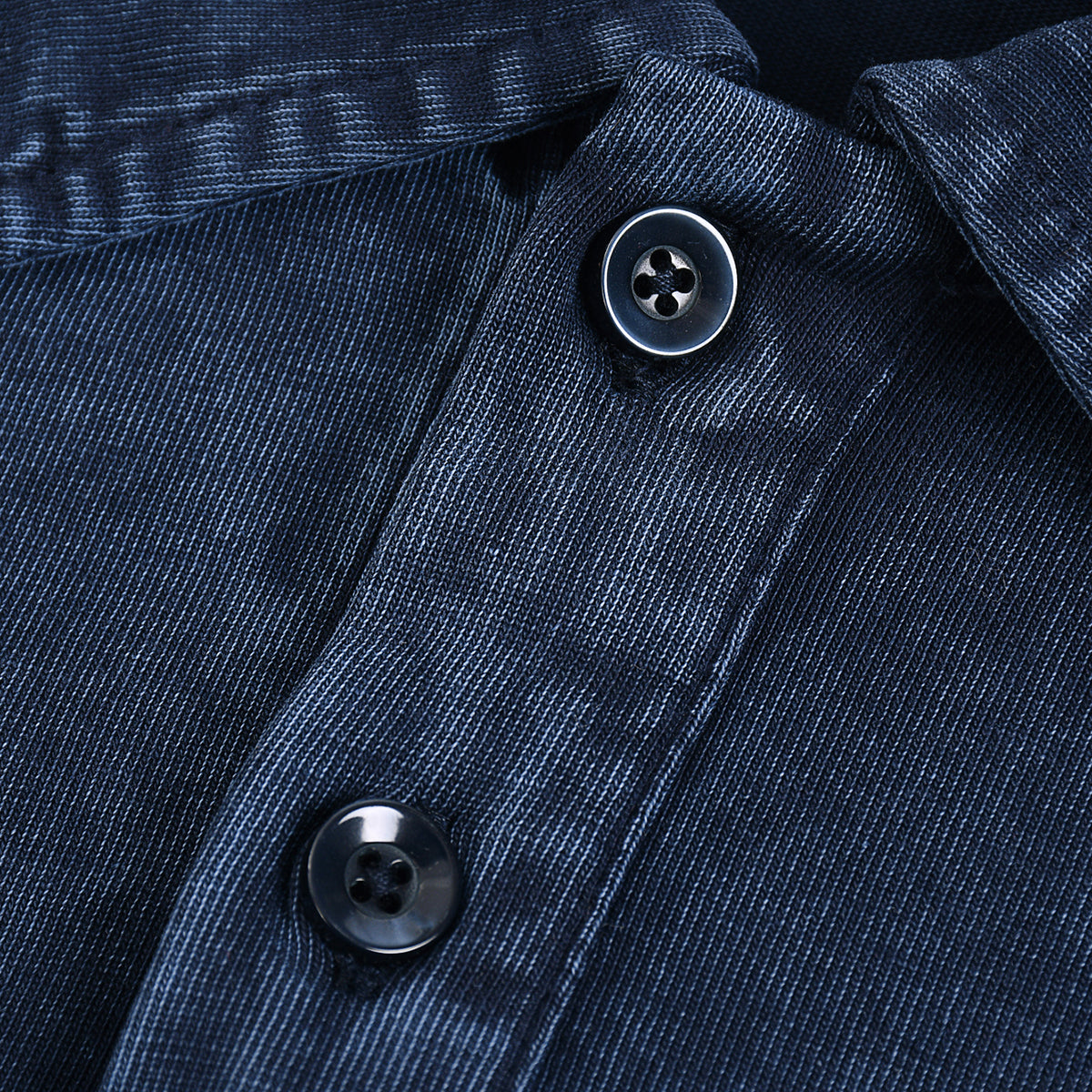 Stone-Washed Cotton Polo Shirt 310gsm