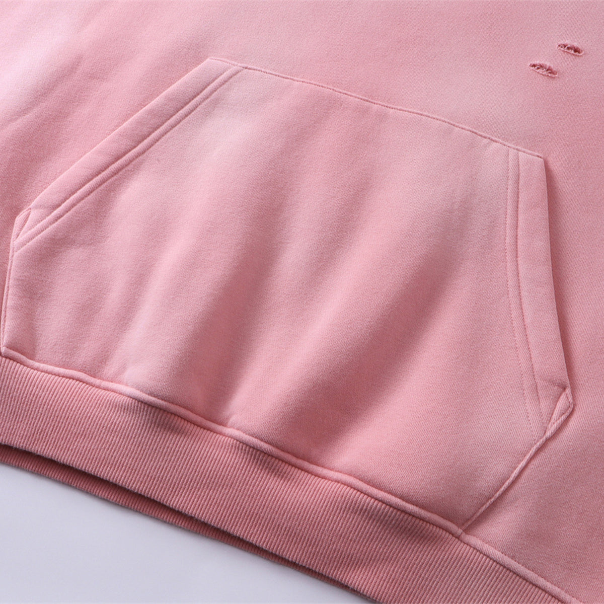 Rips Soft Fleece Lined Distressed Pullover Hoodie