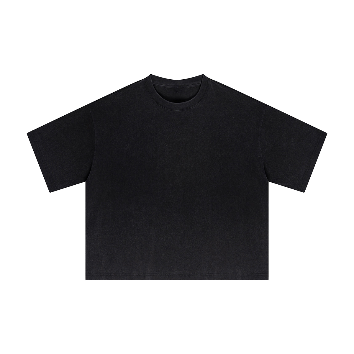 Reverse Fry Washed Vintage Casual Cotton Tee