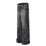 Vintage Black Wrinkle Wash Baggy Jeans