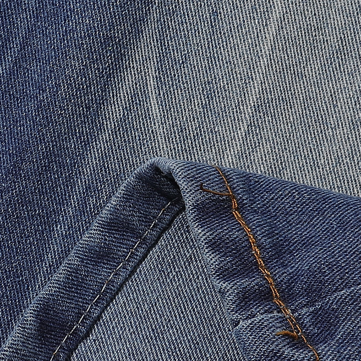 Vintage Washed Distressed Faded Denim Shorts